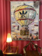 ArtWork ADDICTED TO TRAVEL l 180X130Cm, Art Series Voyage, 2020, Private Collection