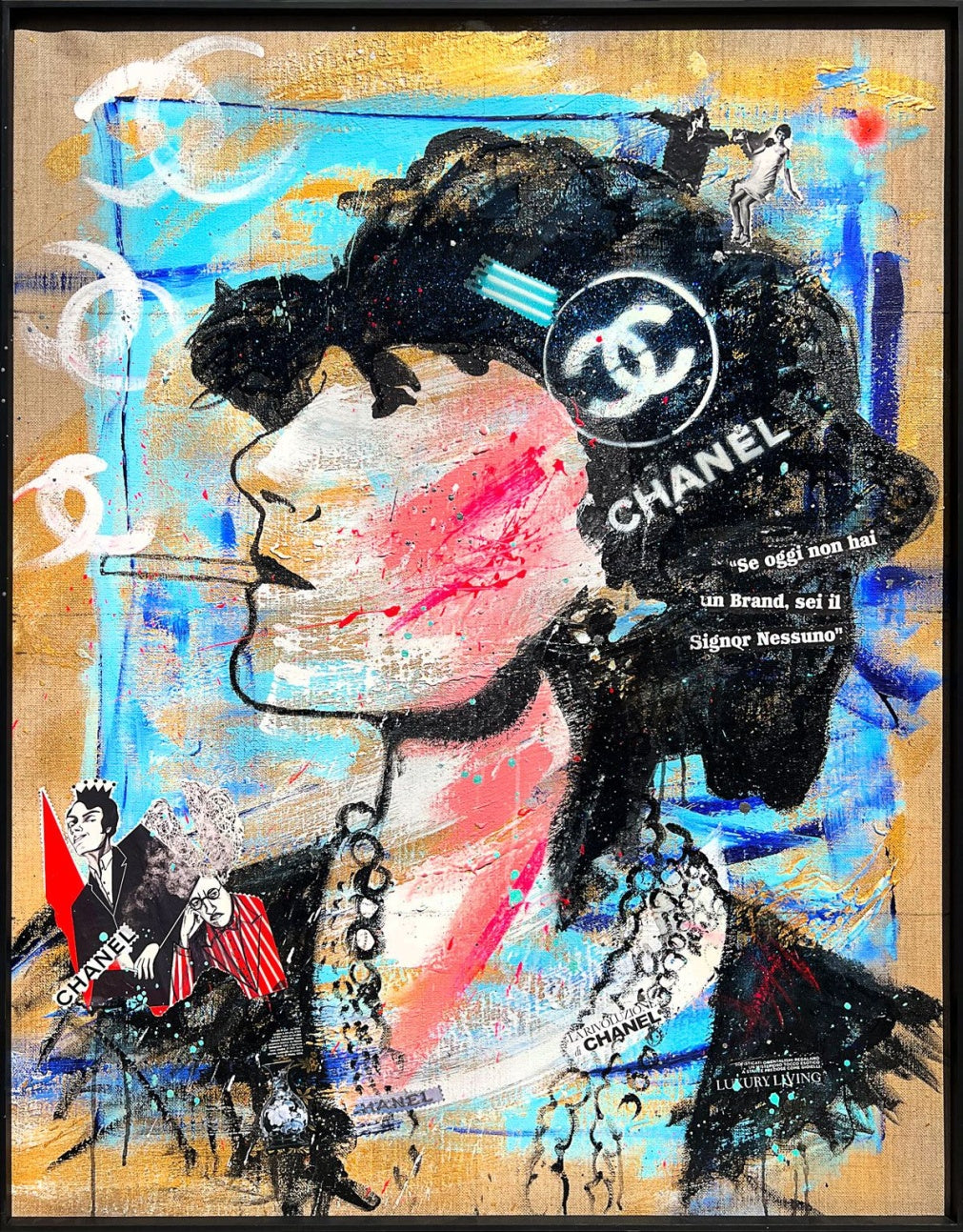 ArtWork Chanel Brand Power, Artwork 135X105Cm, pezzo unico Anno 2023