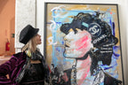 ArtWork Chanel Brand Power, Artwork 135X105Cm, pezzo unico Anno 2023
