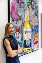 ArtWork CORONA KISS 180X130Cm, 2020, Art Serie Voyage, 2020, unique piece