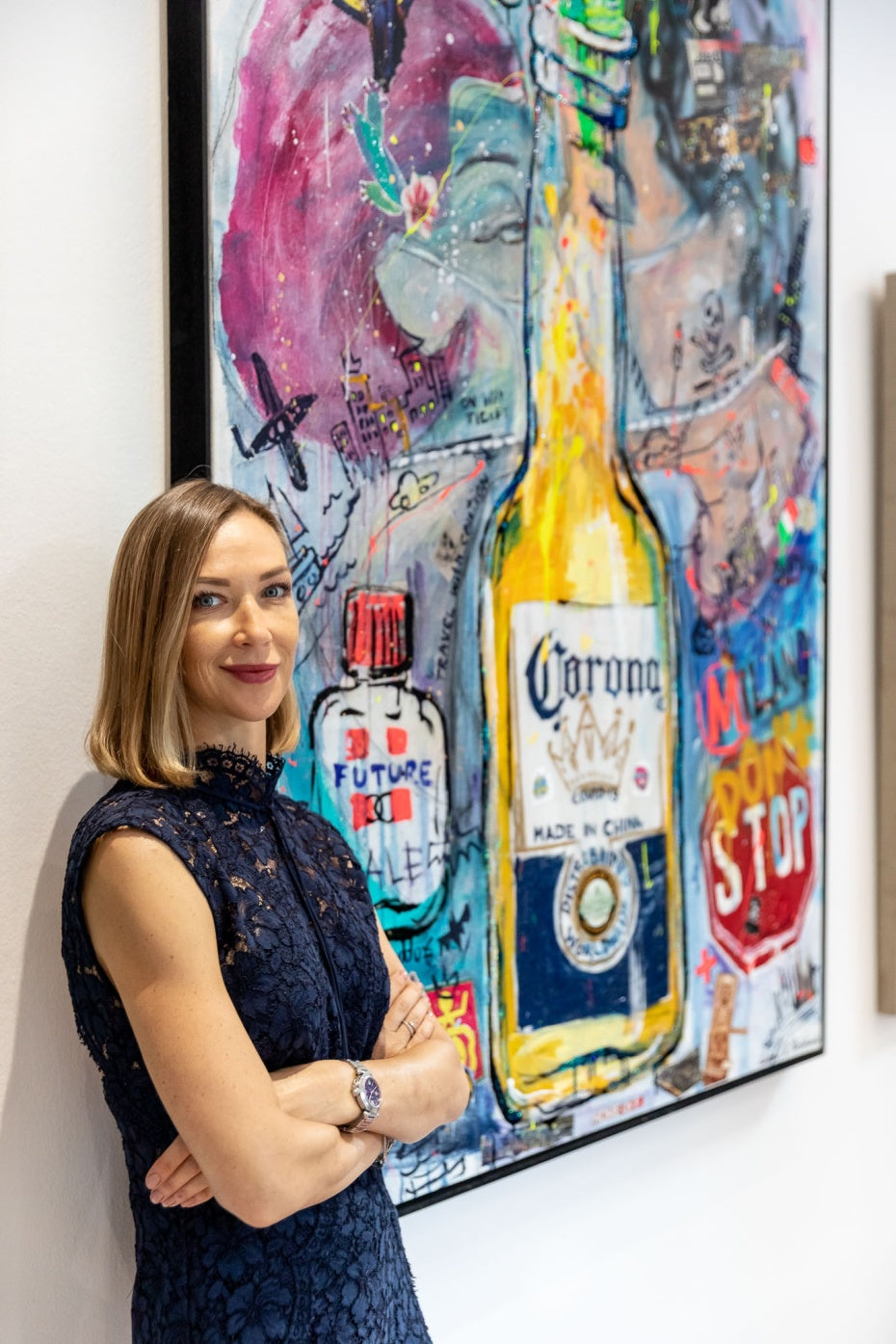 ArtWork CORONA KISS 180X130Cm, 2020, Art Serie Voyage, 2020, unique piece