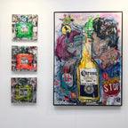 ArtWork CORONA KISS 180X130Cm, 2020, Art Serie Voyage, 2020, unique piece