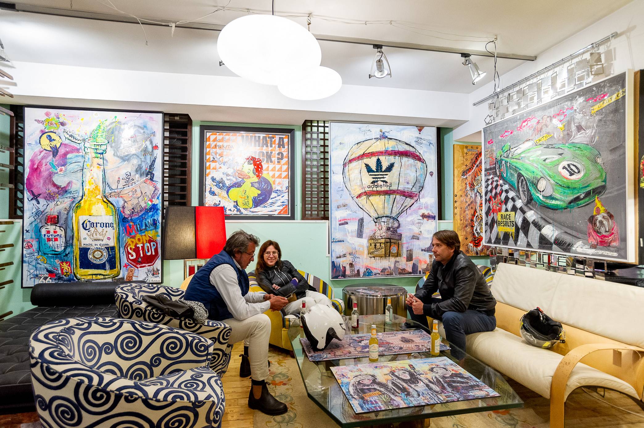 ArtWork CORONA KISS 180X130Cm, 2020, Art Serie Voyage, 2020, unique piece