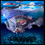 ArtWork ECO FISH, Artwork 125X125Cm, Lenticolare 3D 2012