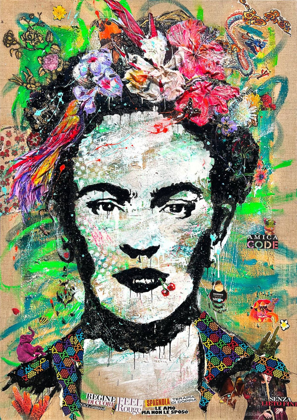 ArtWork FRIDA FOCUS, 200X140Cm, unique piece 2023