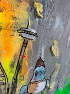 ArtWork GREEN PASS 200X220Cm, unique piece, Art Series EXTRA 2022