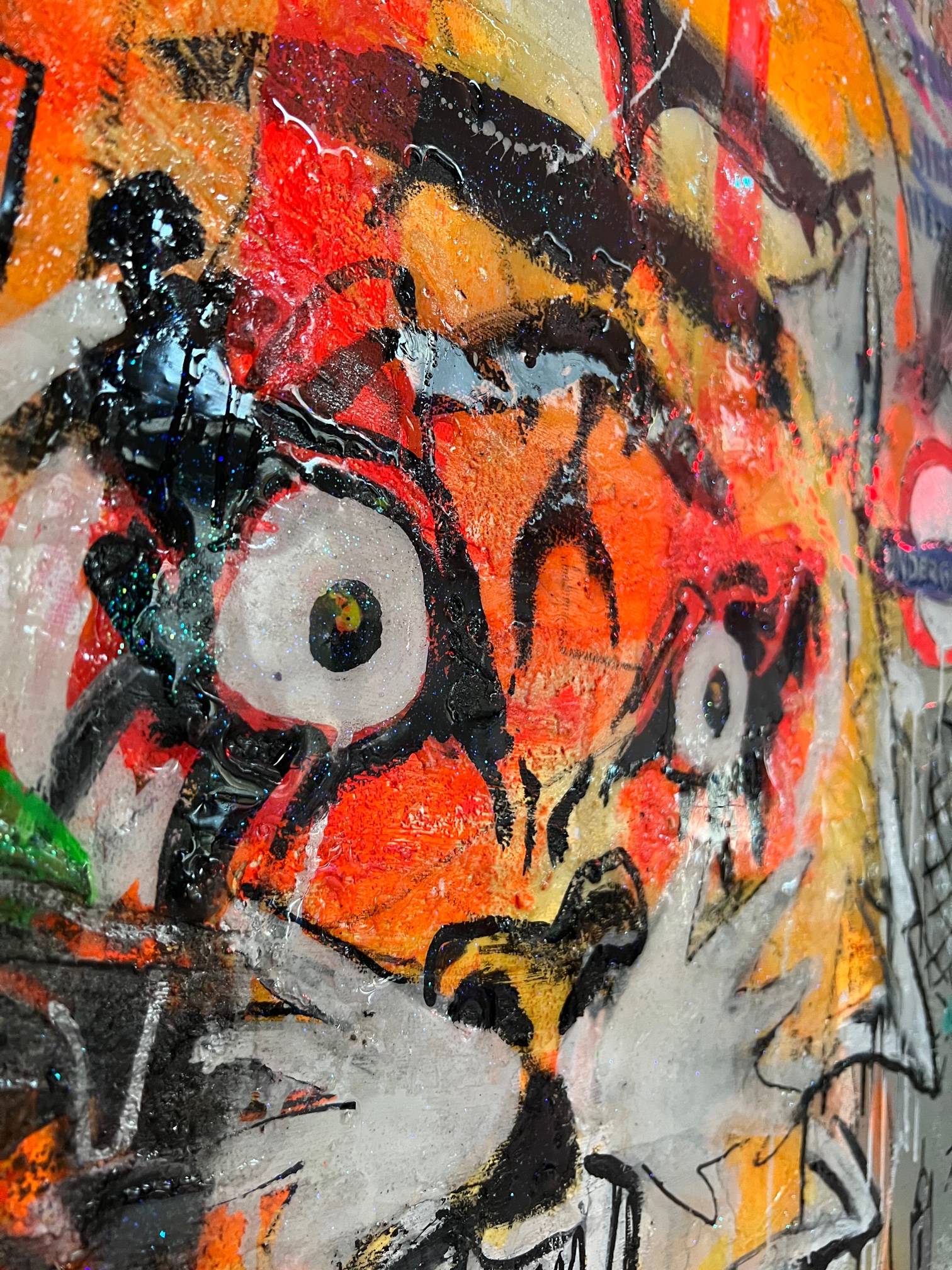 ArtWork GREEN PASS 200X220Cm, unique piece, Art Series EXTRA 2022