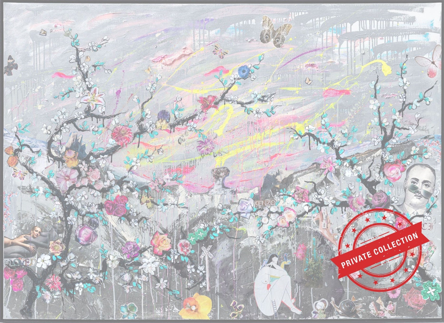 ArtWork IL RISVEGLIO DOPO LA CONFUSIONE 130X180Cm, Art Serie Voyage 2020 unique piece , Private Collection