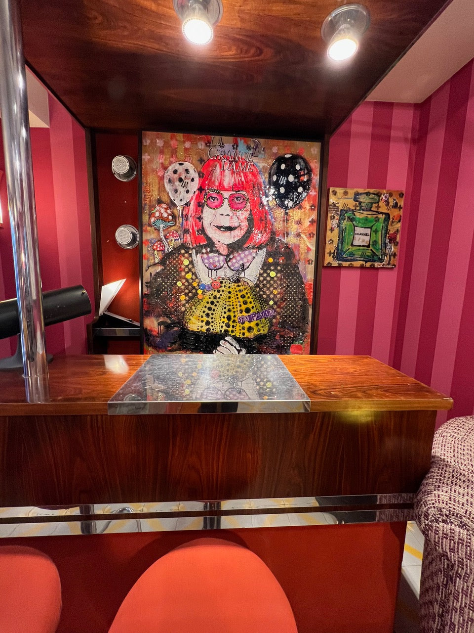 ArtWork KUSAMA WORLD 135X105Cm, unique piece 2023