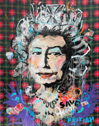 ArtWork QUEEN ELISABETH 170X130Cm, unique piece, Art Series EXTRA 2025