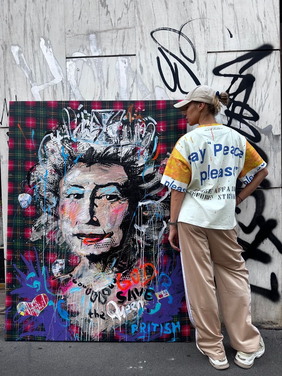 ArtWork QUEEN ELISABETH 170X130Cm, unique piece, Art Series EXTRA 2025