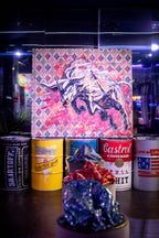 ArtWork RED BULL 170X190Cm, unique piece, Art Series EXTRA 2022