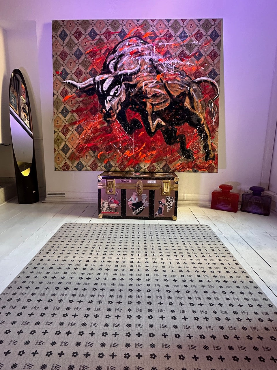 ArtWork RED BULL 170X190Cm, unique piece, Art Series EXTRA 2022