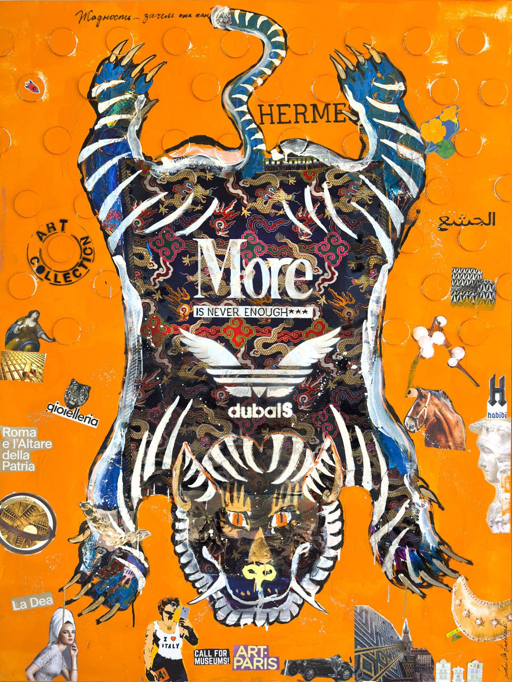 Art Work GREE,, 190X140cm,  Art Series THE WINGS of POWER 2025, Dubai