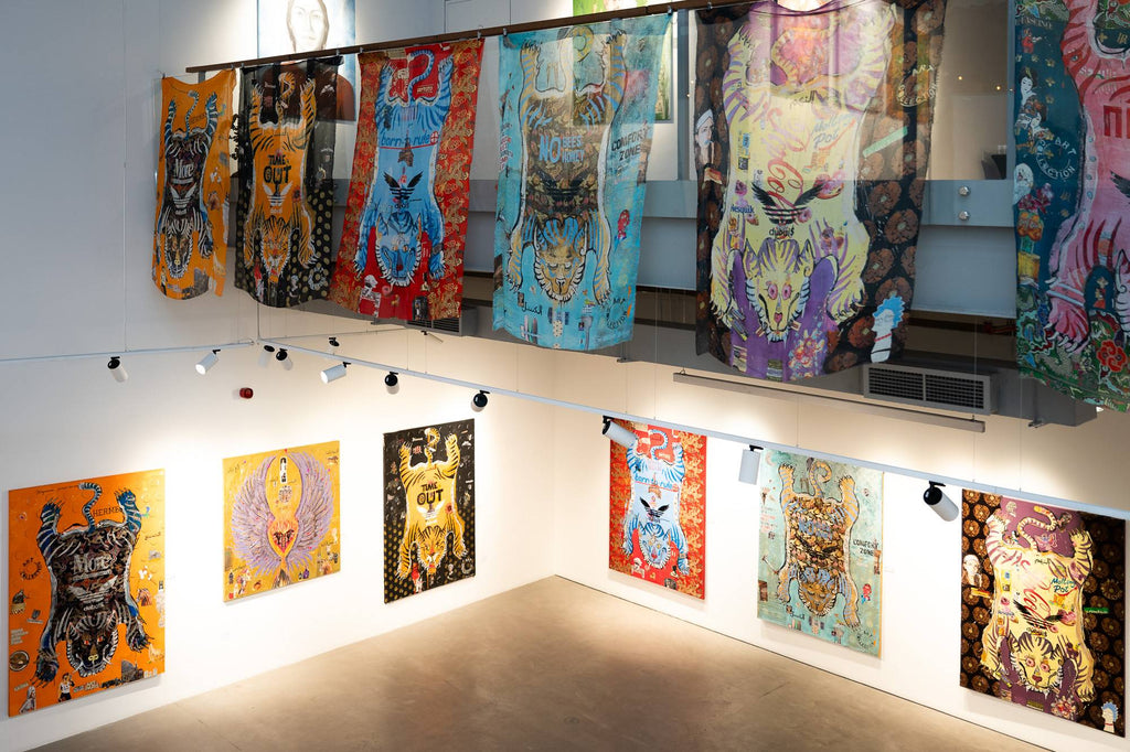 Art Work GREE,, 190X140cm,  Art Series THE WINGS of POWER 2025, Dubai