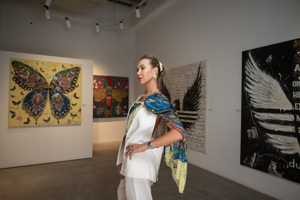 BLACK POWER, Art Work 190X190cm,  Art Series THE WINGS of POWER 2025, Dubai