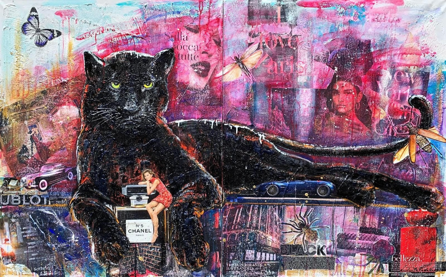 Black Power, Artwork 100X160 Cm