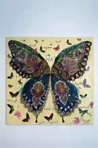 Artwork BUTTERFLY LIGHT TIME,  140X140cm, Art Series THE WINGS of POWER 2025, Dubai