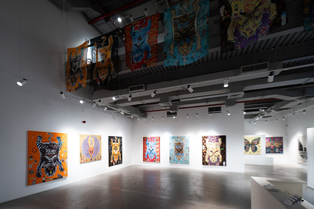 Artwork BUTTERFLY LIGHT TIME,  140X140cm, Art Series THE WINGS of POWER 2025, Dubai