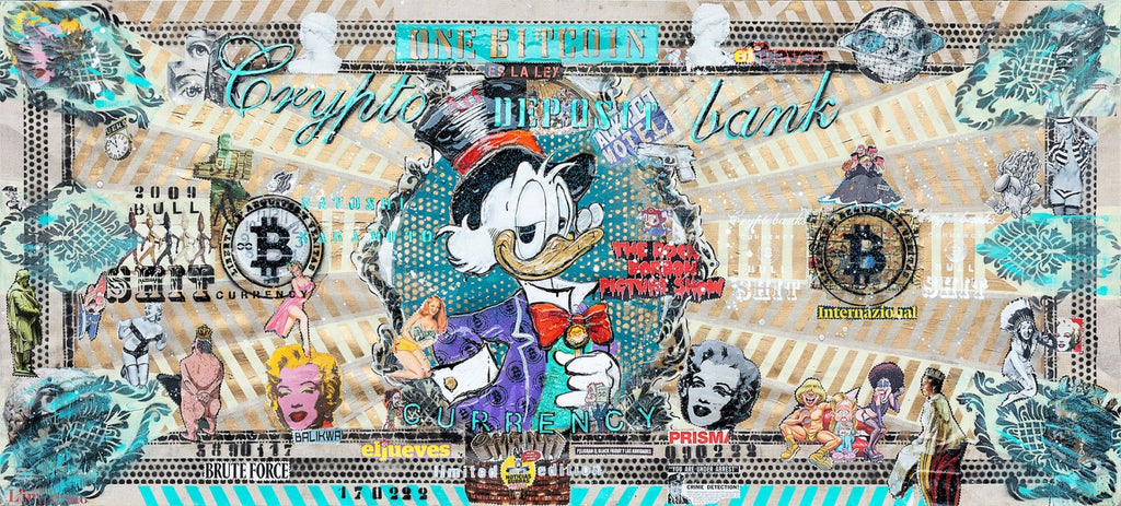 Crypto Dollar 2022 , Multiplo Darte Su Plexiglass 100X200Cm