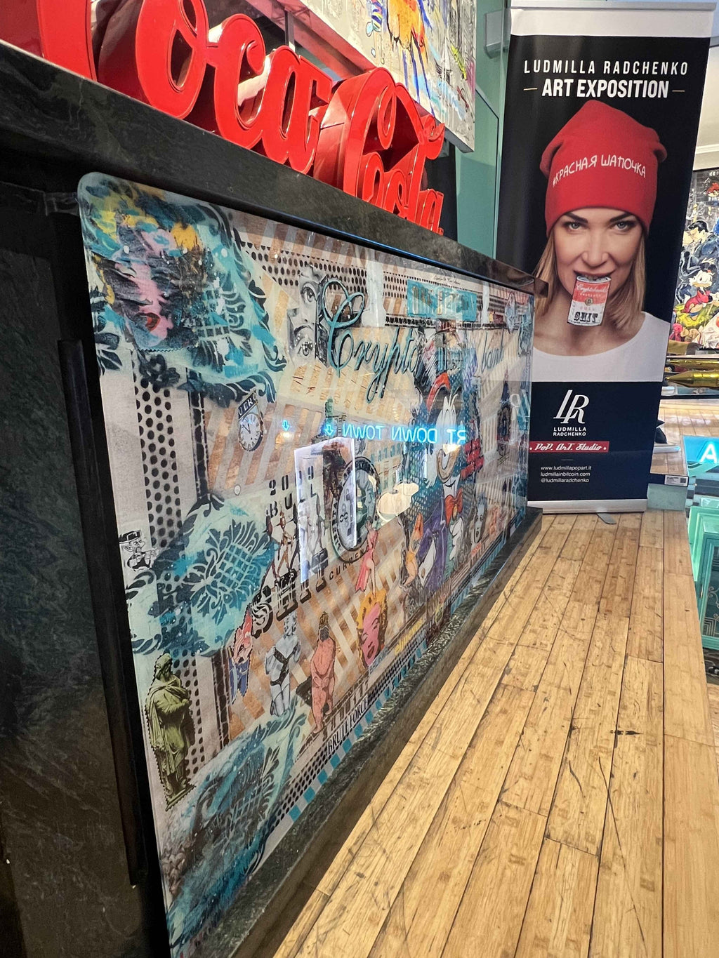 Crypto Dollar 2022 , Multiplo Darte Su Plexiglass 100X200Cm