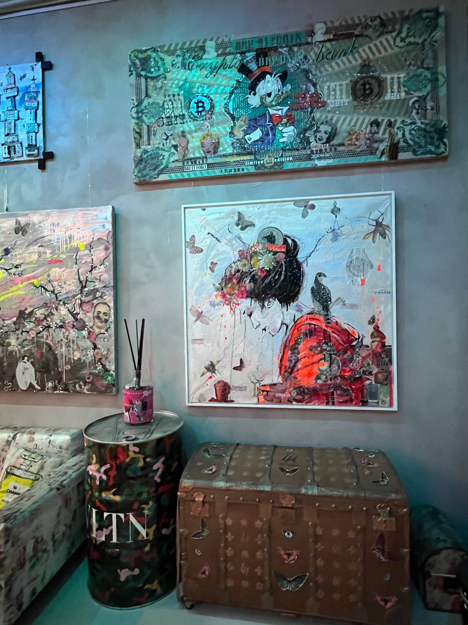 Crypto Dollar 2022 , Multiplo Darte Su Plexiglass 100X200Cm