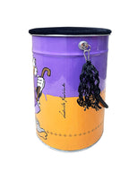 Crypto Pouf Violet/Orange