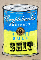 Cryptosoup Currency Bullshit Blue 130X90