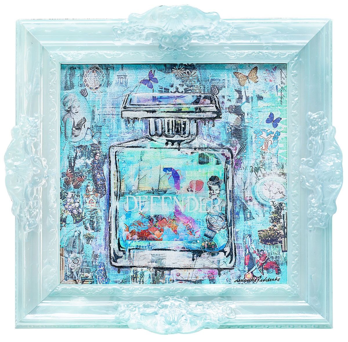 Defender Multiplo Darte In Materiali Riciclati 87X87Cm, Serie Art Reborn Limited Edition