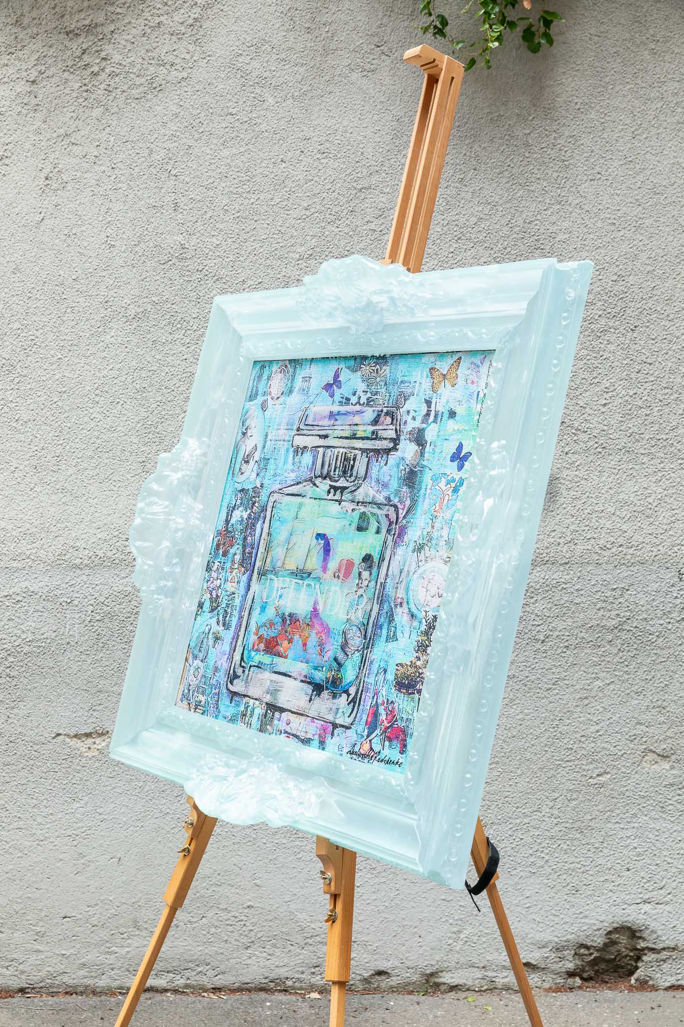 Defender Multiplo Darte In Materiali Riciclati 87X87Cm, Serie Art Reborn Limited Edition