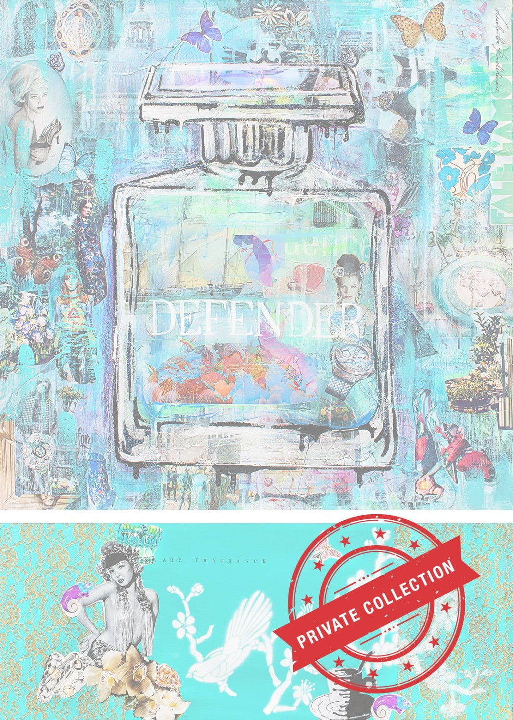 Defender Multiplo Darte In Materiali Riciclati 87X87Cm, Serie Art Reborn Limited Edition