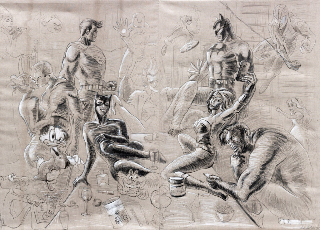 Disegno Preparatorio/Accademico Di The Last Dinner Of Power, 200X280, 2022