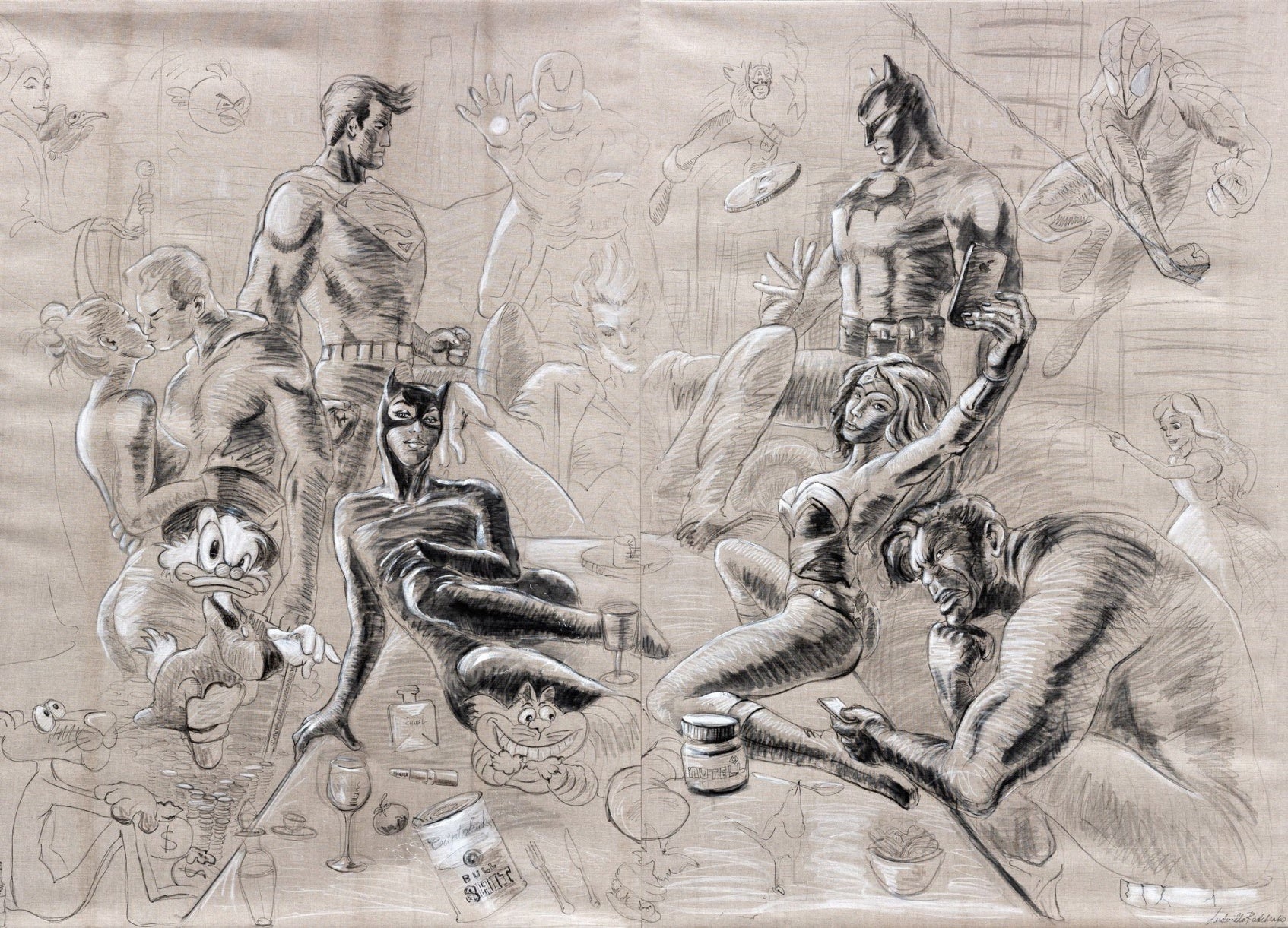 Disegno Preparatorio/Accademico Di The Last Dinner Of Power, 200X280, 2022