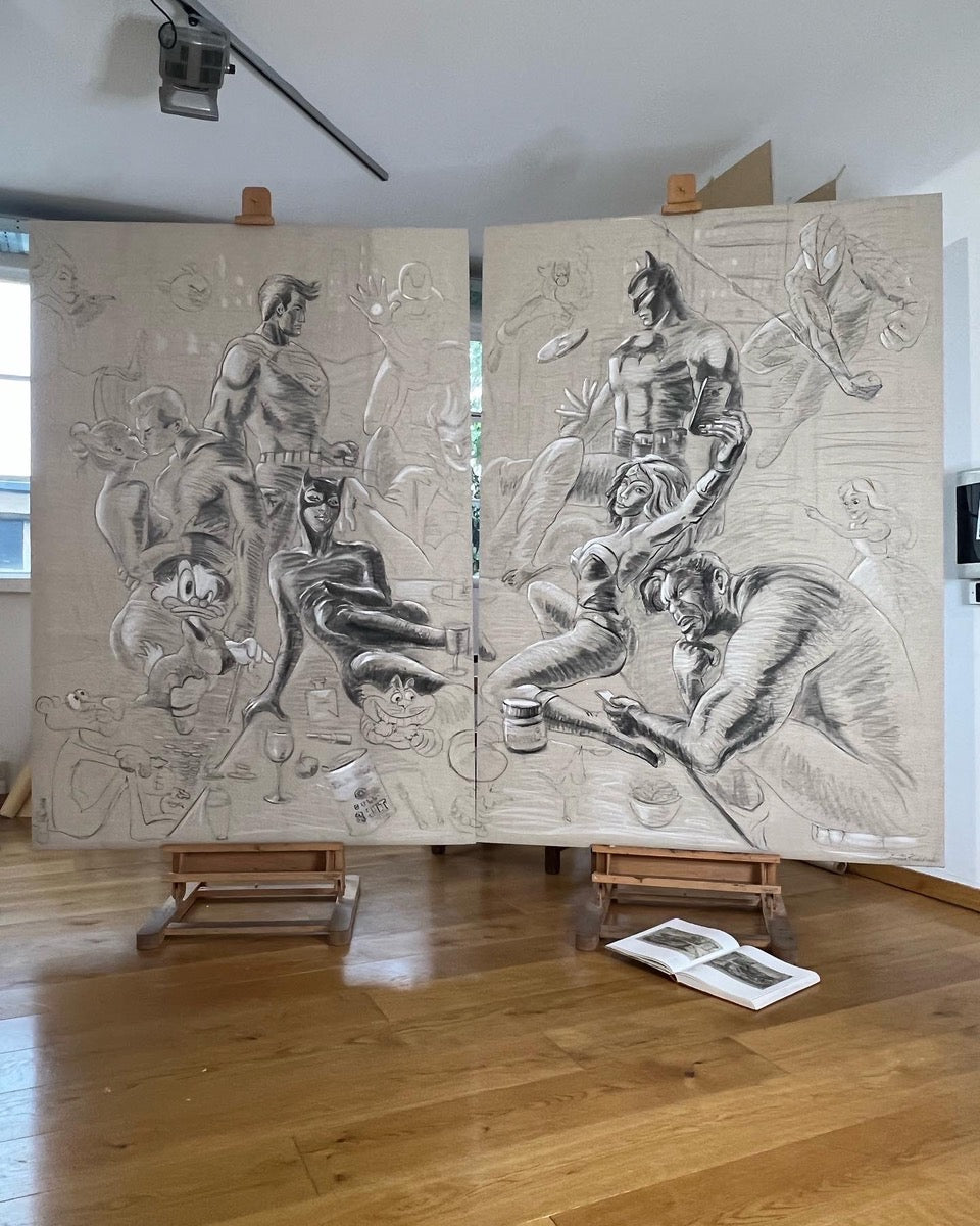 Disegno Preparatorio/Accademico Di The Last Dinner Of Power, 200X280, 2022