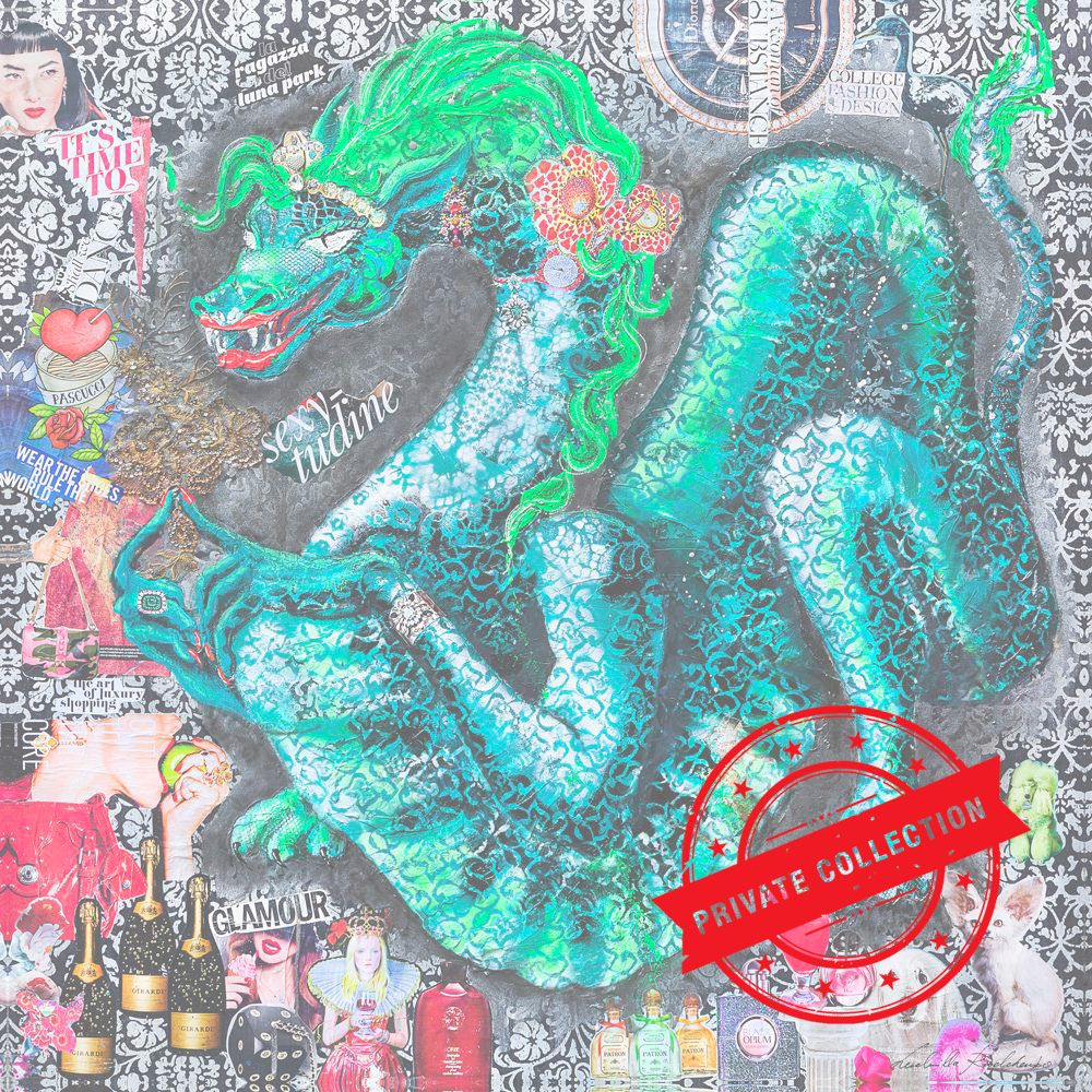 Dragon Queen, Artwork 130X130Cm, Anno 2016/2017