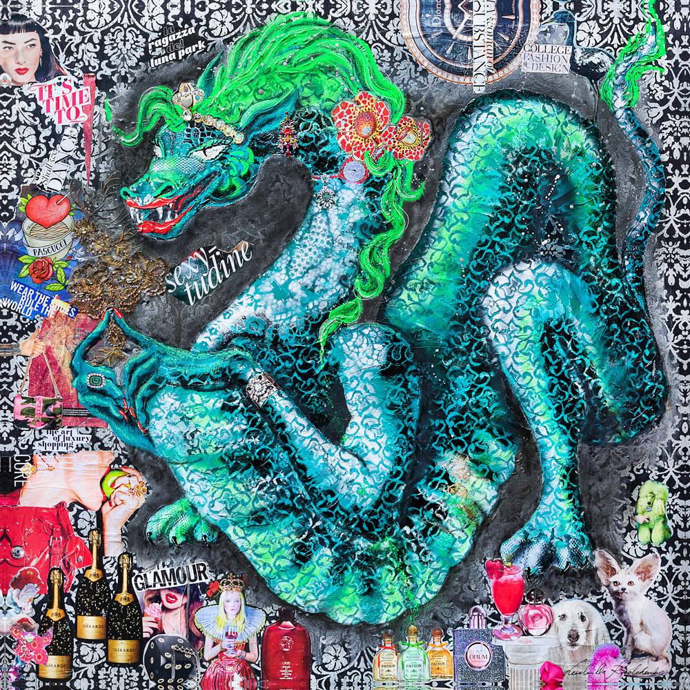 Dragon Queen, Artwork 130X130Cm, Anno 2016/2017