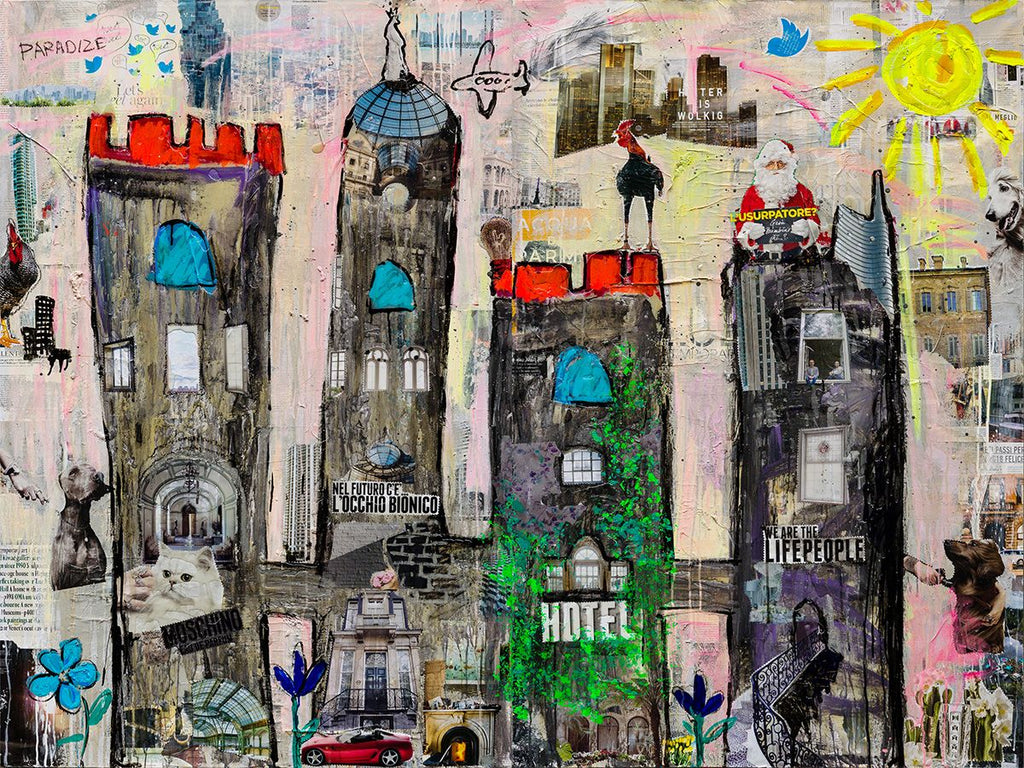 Dream Castle, Opera Darte, Pezzo Unico 150X200Cm, Anno 2017