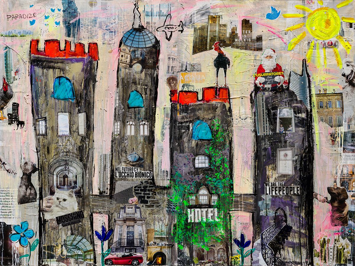 Dream Castle, Opera Darte, Pezzo Unico 150X200Cm, Anno 2017