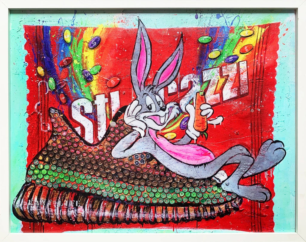 Last Dinner Of Power 40X45 , Multiplo Ritoccato A Mano Con La Resina