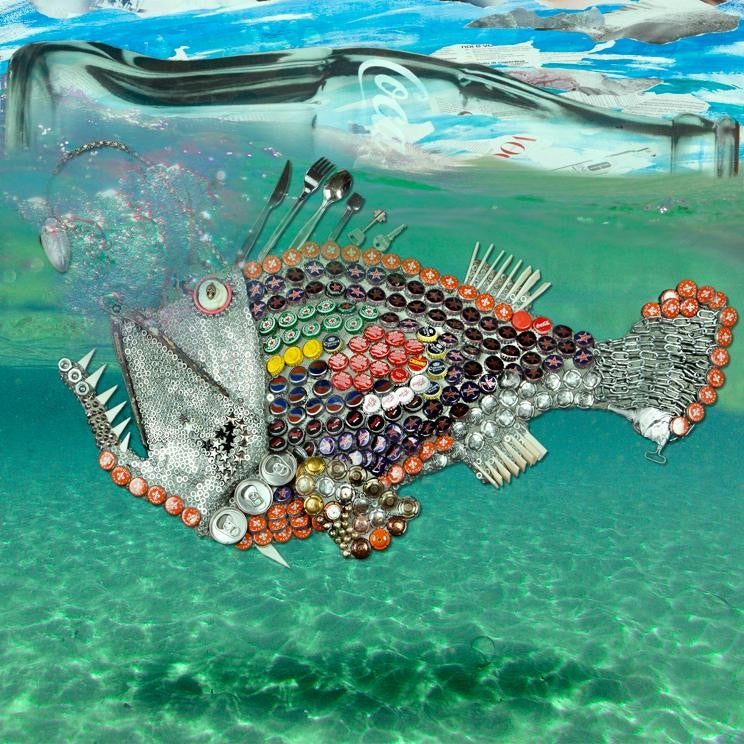 Eco Fish, Artwork 65X65 Cm, Lenticolare 3D