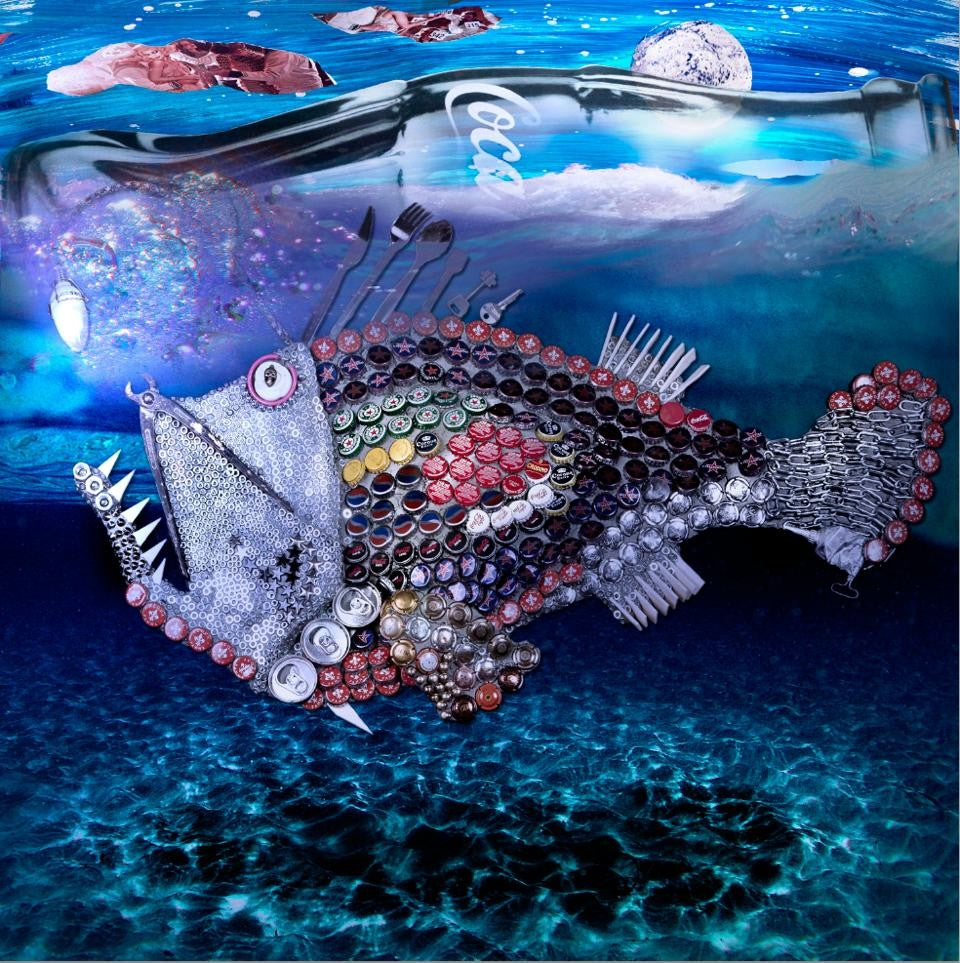 Eco Fish, Artwork 65X65 Cm, Lenticolare 3D