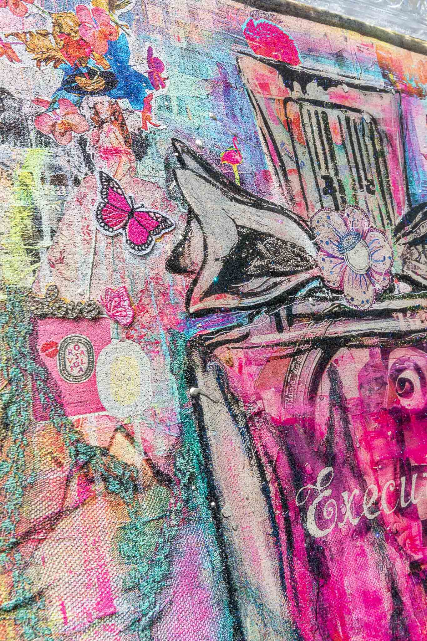 Executive Multiplo Darte In Materiali Riciclati 87X87Cm, Serie Art Reborn Limited Edition