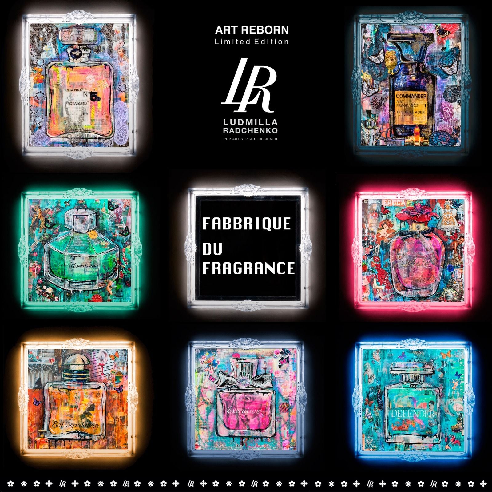 Executive Multiplo Darte In Materiali Riciclati 87X87Cm, Serie Art Reborn Limited Edition