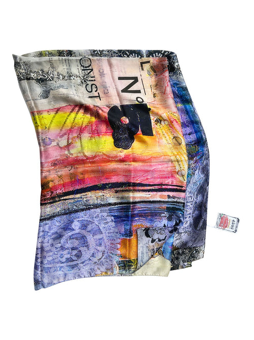 100% Silk Scarf Protagonist 200X140 Art Reborn - Fabrique Du Fragrance