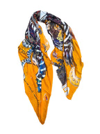 FullArt GREED, The Wings of Power - multiple art print scarf on cashmere and silk 140X200