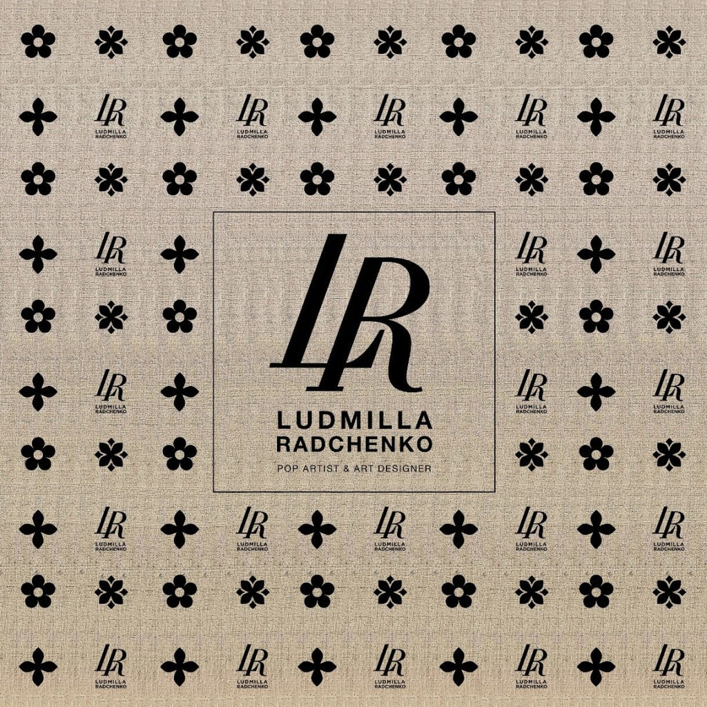 FullArt Black Power - multiple art print scarf on cashmere&silk 140X140, Limited edition