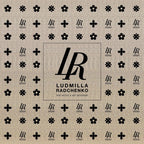 Fullart "BUTTERFLY LIGHT TIME" FullArt, multiple art print scarf on cashmere and silk 140X140