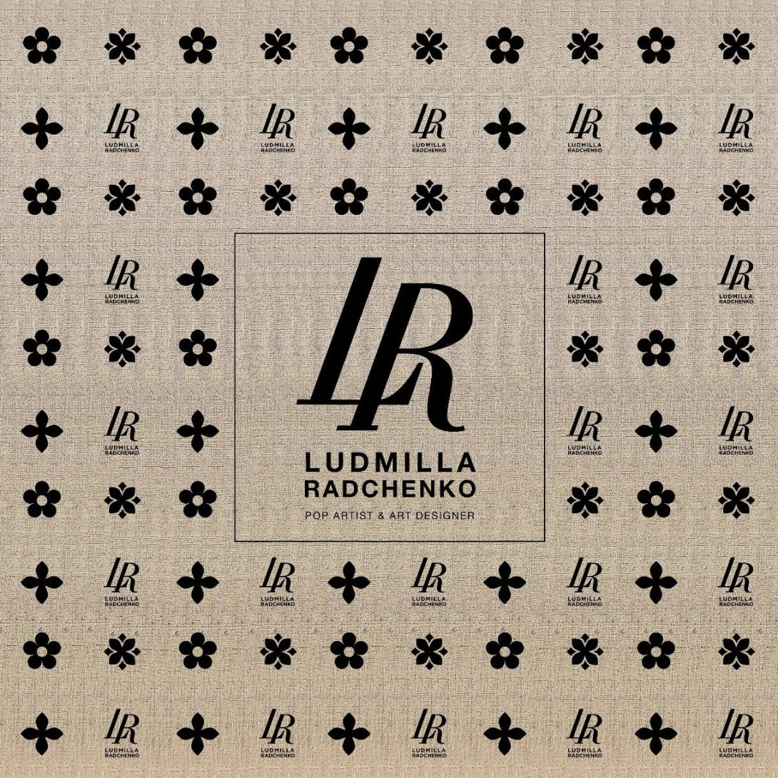 Fullart "BUTTERFLY LIGHT TIME" FullArt, multiple art print scarf on cashmere and silk 140X140