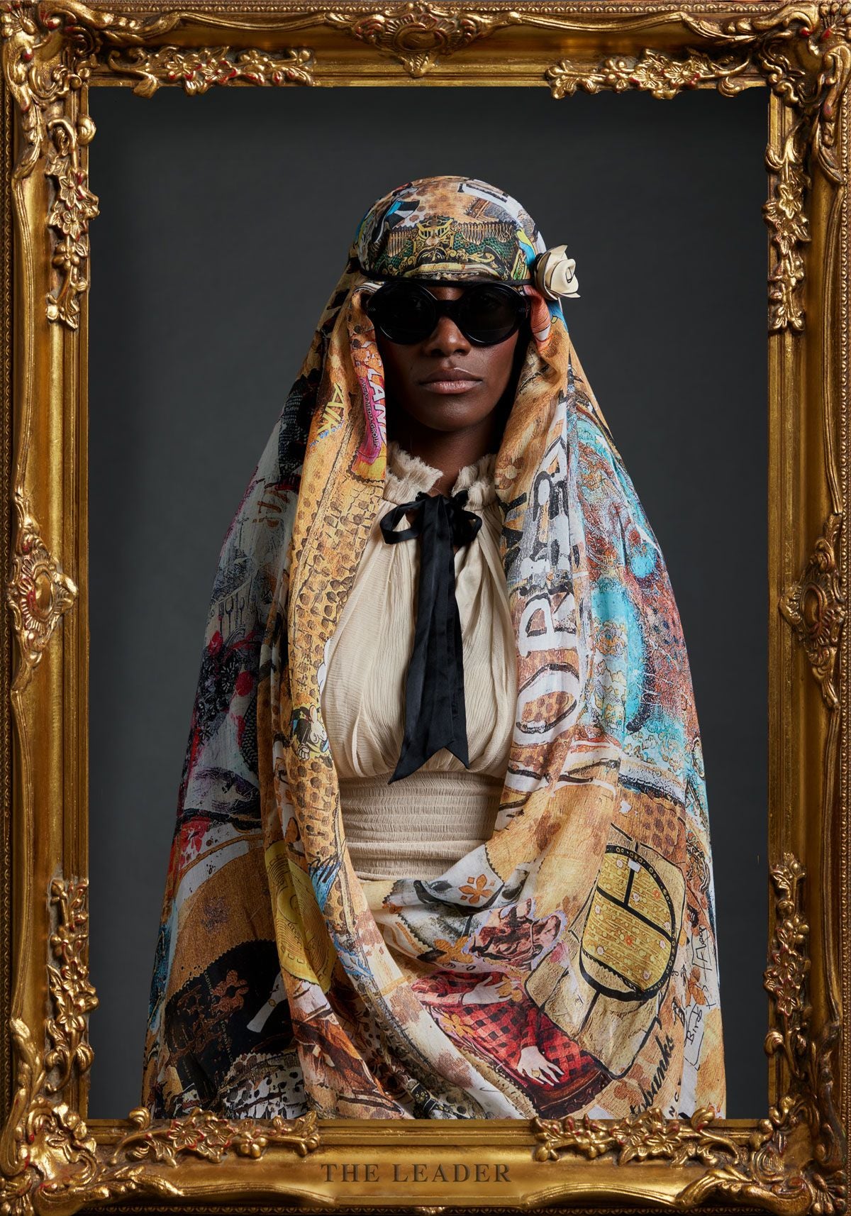 FullArt Cash or Trash - multiple art print scarf 140X200, art-to-wear, limited edition