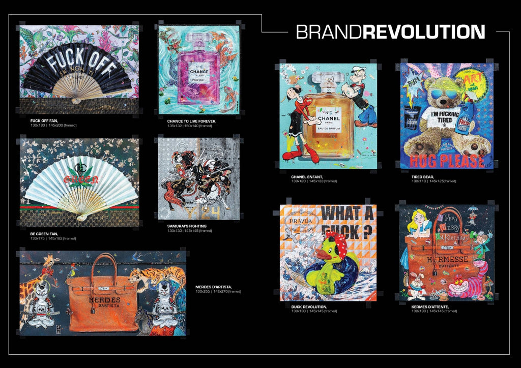 FullArt Chanel Enfant - multiple art print scarf on cashmere&silk 140X140, Limited edition